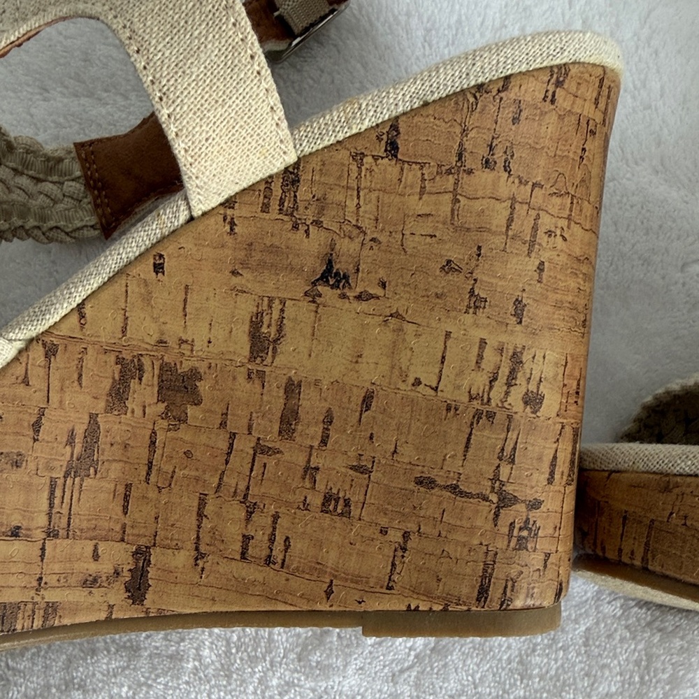 Altar’d State Sonner Natural Linen Wedge Sandals | Size 9 | NWOT - Picture 11 of 12